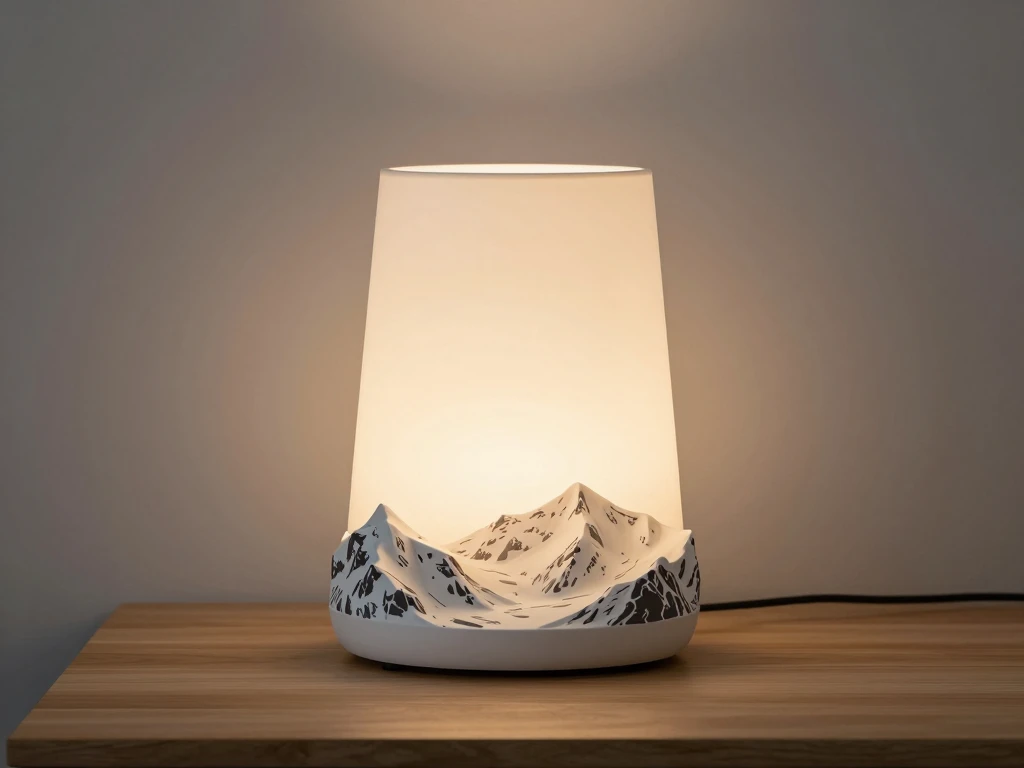 Norwegian landscape inspiring new table lamp designs