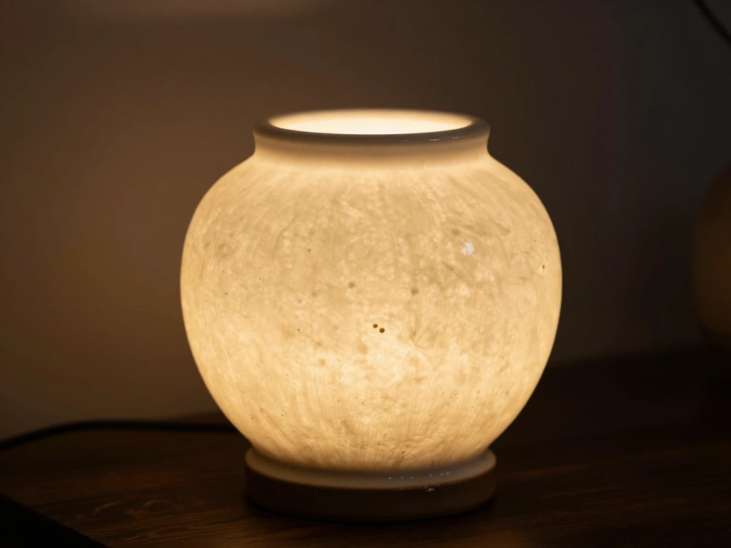 Artisan Glow ceramic table lamp